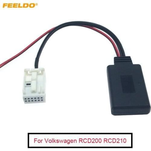 10Pcs Car Wireless Bluetooth Module Adapter Radio Audio Aux Cable Adapter for Volkswagen RCD200 RCD210 RCD310 RNS300 RNS310