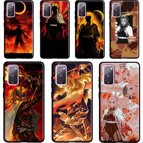 Kyojuro Rengoku Kimetsu no Yaiba Case For Samsung Galaxy S20 FE S21 Ultra Note 20 Note9 Note10 S8 S10 S9 Plus S10e Coque