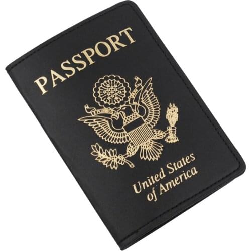 649D Portable USA Travel Passport Holder PU Leather ID Card Cover Case Slim Protector Organizer