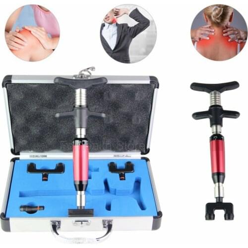 Chiropractic Adjustment Tool Spinal Correction Massager Adjusting Therapy 6 Levels Health Care Spine Massage Gun 2021 New