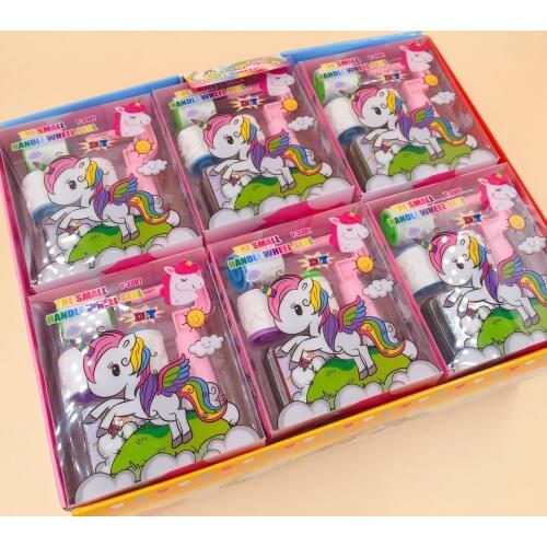 Creative cartoon Unicorn roll stamps DIY stamps and Inkpad diary stamp collection scrapbook stationery supplies