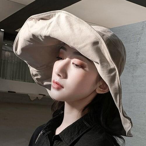 Summer Beach Hat Fisherman Hat Female Face Sun Protection Sun Hat