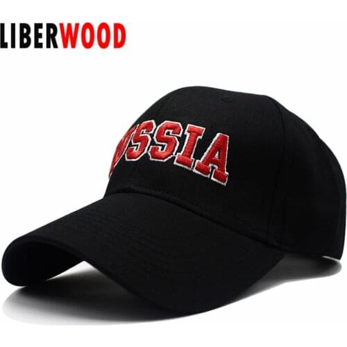 LIBERWOOD New Russia Cotton Outdoor Baseball Cap Russia Embroidery Snapback Fashion Sports Hat Men women casual Sun bonnet hat