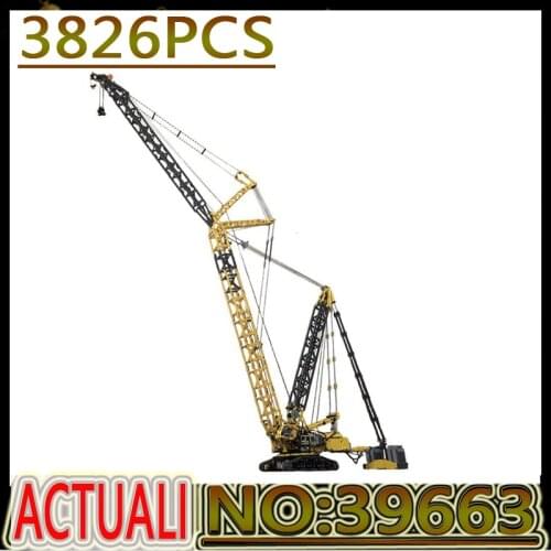 Hot Lepingstyle Technology MOC-39663 Liebherr Crane Boom Remote Control Building Blocks Bricks Kids Toys Birthday Christmas Gift