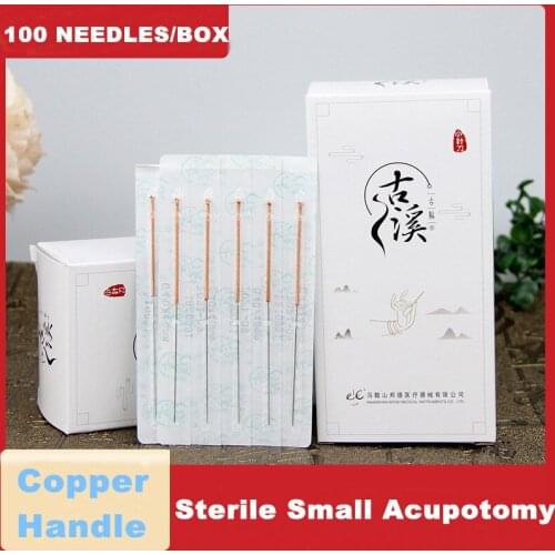 Medical Disposable Acupotomy Acupuncture Needle Sterile Small Knife Blade Ultrafine Needle Copper Handle Acupoint Massage Beauty