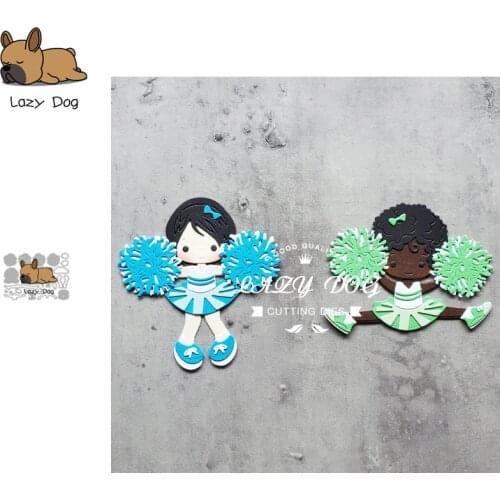 Cheerleaders Metal Cutting Dies Scrapbooking Stencil DIY Mold Knife Craft Embossing Die Cuts Card Making New Dies For 2020