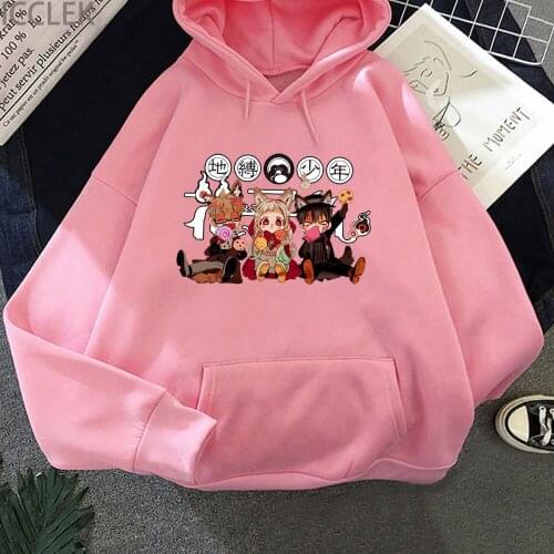 Cute Anime Toilet Bound Hanako Kun Printed Kawaii Goth Hoodies Women Fashion Sweatshirt Harajuku Japanese Streetwear Sweatshirts