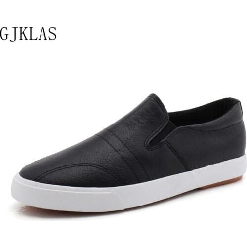 Fashion New Mens Leather Casual Sneaker Summer White Black Sneakers Classic Comfort Casual Sneakerd Mens Loafers Mocasini Man