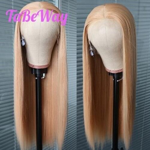 TaBeWay 13x6 Lace Front Wigs Natural Blonde Hair Wig Heat Resistant Long Straight Synthetic Lace Front Wigs for Fashion Women