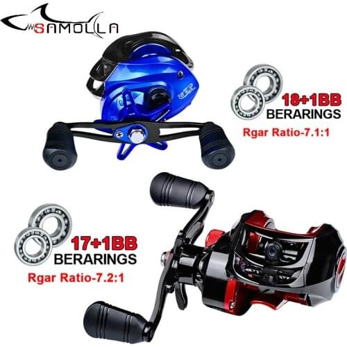 Fishing Reel Carretilha Wheel 18+1 Baitcasting Reel 7:1:1 Carretilha De Pesca Drag Carrete De Pesca Olta Makaralar Casting Reel