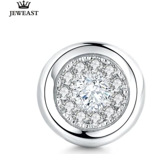 18K Pure Gold Earring Real AU 750 Solid Gold Earrings Good Diamond Upscale Trendy Classic Party Fine Jewelry Hot Sell New 2020