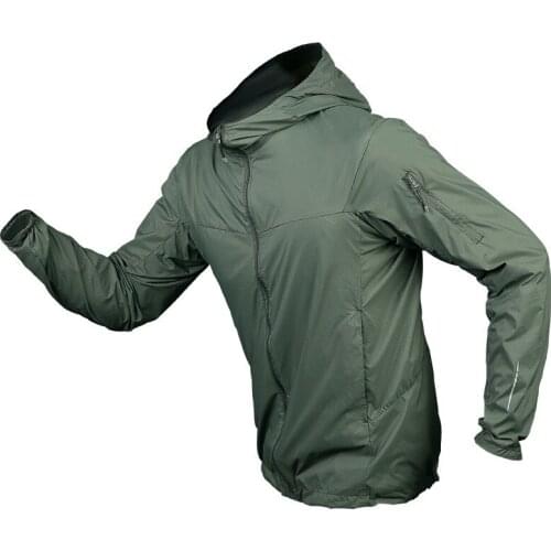 Tactical jackets Summer Men Breathable Light Thin Quick Dry Hooded Sun protection coats Outdoor Army Camping Hiking Skin Clothes