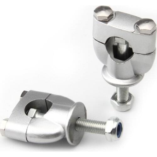 1 Pair 7/8'' 22MM Universal Motorcycle Aluminum Alloy Handle Bar Mounting Handlebar RisersClamp Compression Code Single Hole