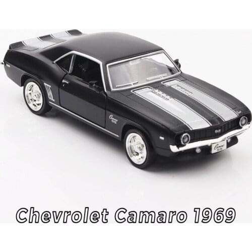 High simulation 1:36 Diecast Metal Scale Car Model The 1969 Chevrolet Camaro Toys Car Alloy Model Pull Back toys for children