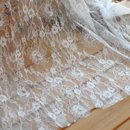 High Quality Embroidered Lace Mesh Fabric For Wedding Dress Skirt Clothing,By The Meter