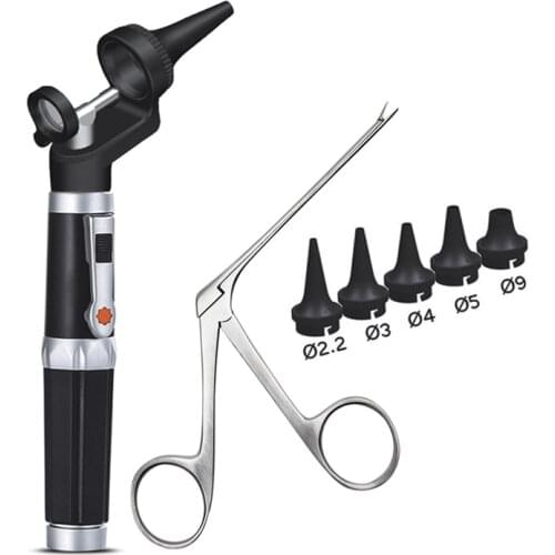 Ear Cleaning Speculum Device LED Nose Earwax Remover Tweezer Hartman Micro Endoscope Alligator Crocodile Forceps Otoscope Tool