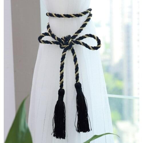 1pc Curtain Straps Simple Modern Hand-woven Curtains Tassel Straps Decorative Curtains Buckle Curtain Rope Straps