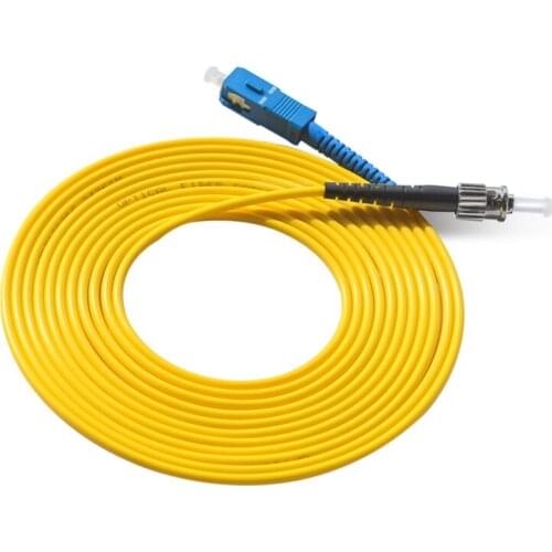 10pcs SCUPC toST UPC 3m Fiber Patch Cable optical fiber Patch cord 3.0mm PVC G652d , fiber Jumper Simplex FTTH Optic Cable