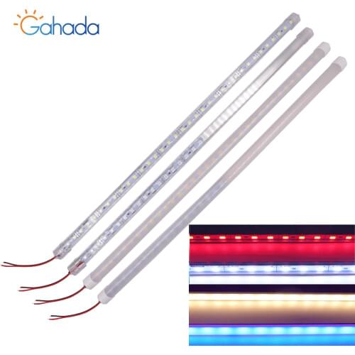 5pcs/lot LED Strip DC12V Bar Light SMD5054 36Leds 50CM LED Rigid Strip Light Waterproof Hard Strip Tube White/Warm White/Blue