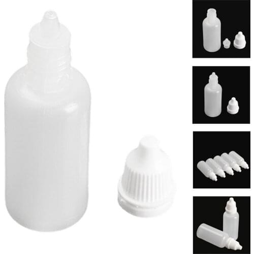 5 x squeezable Empty Eye Liquid Dropper liquid bottle 100ml