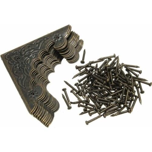 Packaging accessories Antique Four corners Tin bronze corners Large bat angle wrap angle Wholesale