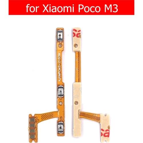 For Xiaomi POCO M3 Power Volume Side Key button Flex Cable On Off Switch Flex Cable Replacement Repair Parts