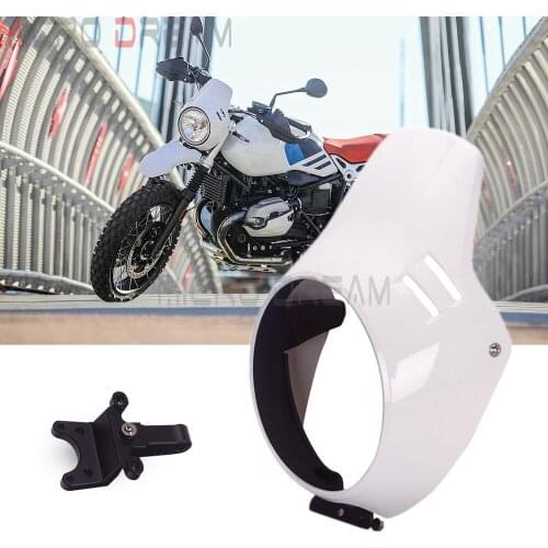 For BMW R nine T Motorcycle Headlight Fairing Cowl Cover Mask R ninet Scrambler Urban GS 2016 2017 2018 2019 ABS Front Fairing