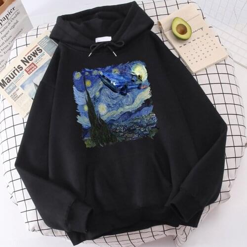Movie Back To The Future retro The Starry Night Mens Hoodies Winter Sweatshirt Fashion Hoodie Casual Sweatshirt Men Tracksuit