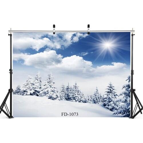 Snowy Woods Sunlight Photography Backdrop for Photograph Accessories Child Baby Cloth Computer Printed Background Photo Shoot