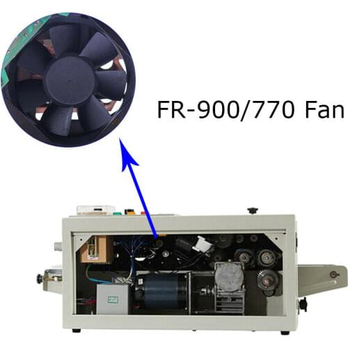 FR-770/FR-900 Continuous Sealing Machine Fan Vertical/Horizontal Sealer Fan