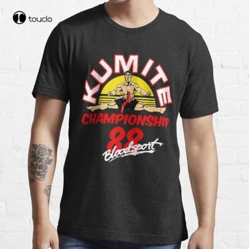 Kumite Championship Bloodsport 88 Movies Jean Claude Van Damm T-Shirt Cotton Tee Shirt S-5Xl