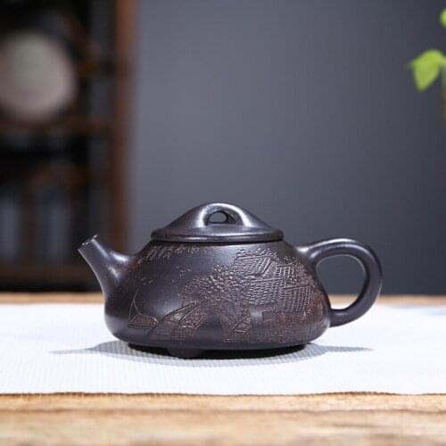 Pot of rhyme are recommended undressed ore black sea masters all hand state stone gourd ladle pot teapot tea service