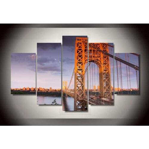 HD Printed george washington bridge Group Painting room decor print poster picture canvas Free shipping/ny-203