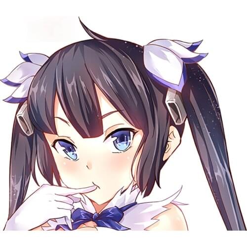 Personality Hestia Provocative Girl Anime Car Stickers RV Windshield Scratch-proof Decal Waterproof Graphics Apply To Car Door