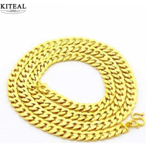 KITEAL New Arrival!! pure gold color Female Friend necklace chain big braid collier femme christmas gift