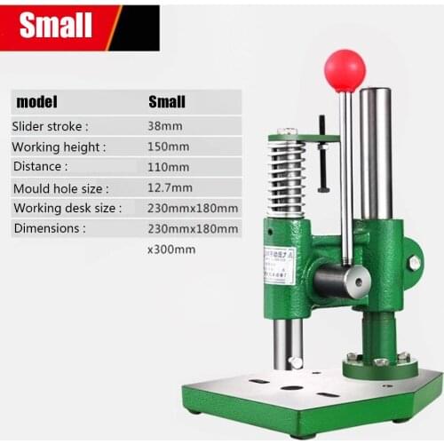 Hot Selling Manual Press Small Hand Beer Machine Simple Punch Press Hand Plate Press Mini Press Press Machine For Factory