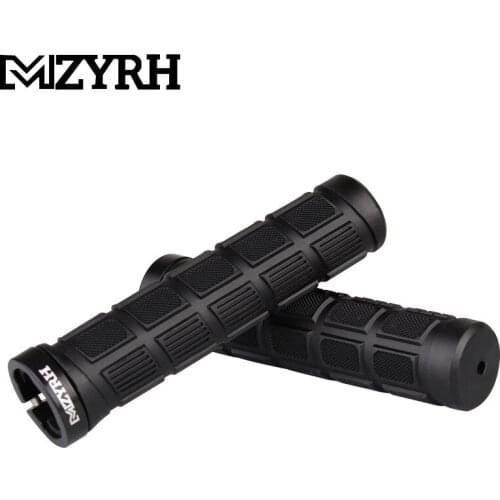 MZYRH MTB Bicycle Silicone Handlebar Grips Particles Shock Absorption Anti-slid Comfortable Touch Black Cycling Bicycle Parts