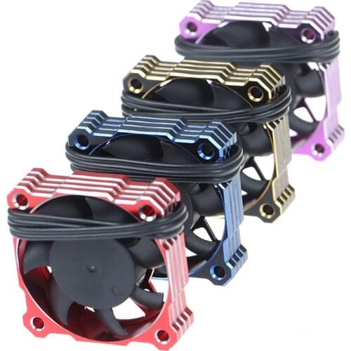 40mm Alloy Cooling Fan Rotates At 15000 RPM 8.5V For 1/10 1/8 RC Car 30mm Aluminum Fan Rotates At 28000rpm 7.4V