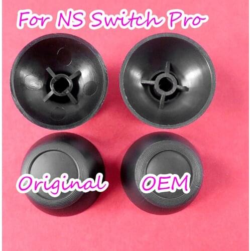 2pcs Original OEM new 3D Joystick Cap For NS Switch PRO Controller 3D Analog Cover Black For Nintend Switch pro Joystock cap