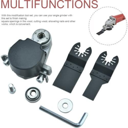 Metal Polishing Household Portable Wood Cutting Accessories Shovel Nails Adapter Head Set Angle Grinder To Oscillating Tool