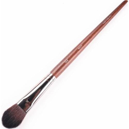 Professional Wood Handle No.144 Small Precision Makeup Powder Blush Brush T Area Highlighter Brush