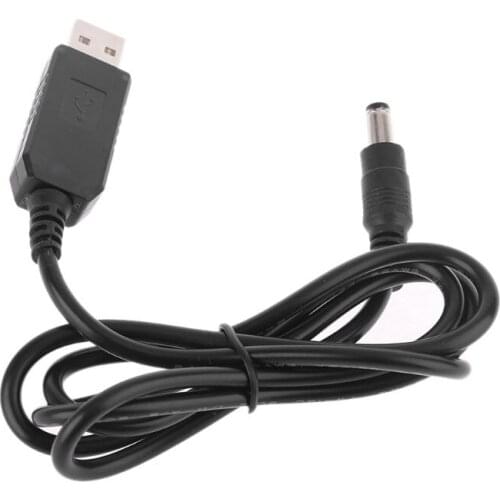 QC3.0 USB to 12V 1.5A 5.5x2.1mm Step Up Line Converter Cable for WiFi Router LED 77HA