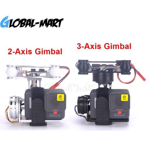 RTF FPV 3-AXIS / 2-AXIS Brushless Gimbal Board for Gopro3 4 Gopro Hero 5 6 Gopro session SJ4000 Camera RC Drones