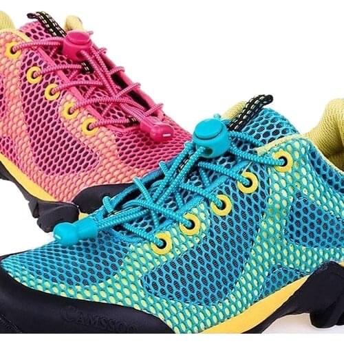 1 Pair Sports Elastic ShoeLaces No tie Shoe Laces Kids Adult Lazy Locking laces Shoe accessories lacets elastique chaussure 2021
