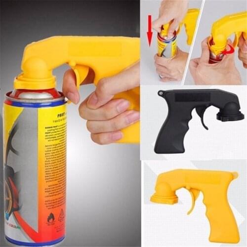 Spray Adaptor Aerosol Spray Gun Handle With Full Grip Trigger Locking Collar