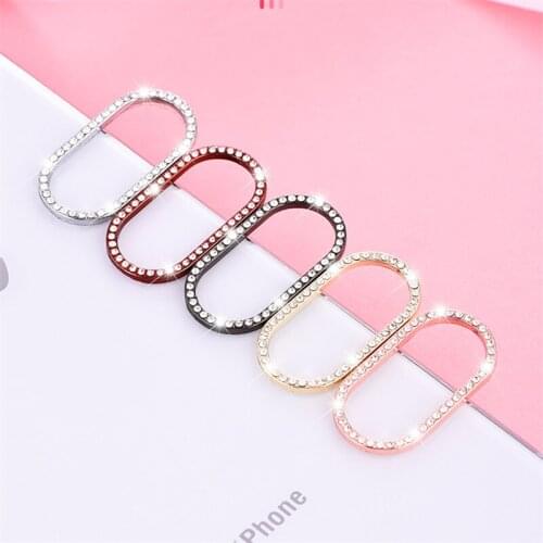 Bling Diamond Camera Lens Protector For iPhone Pro Max Glitter Rhinestone Camera Protective Ring For iPhone XS Cover