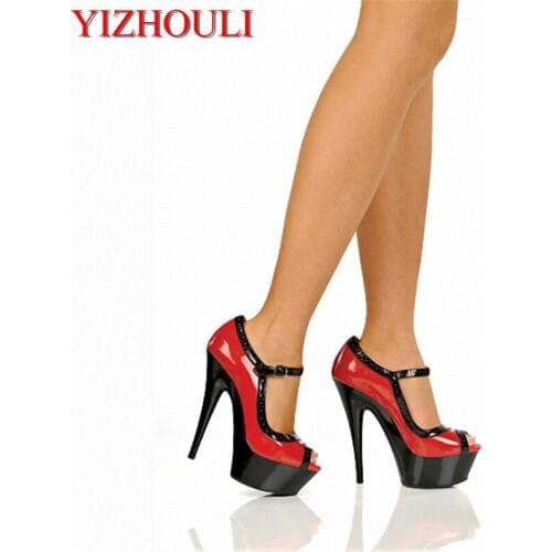 Ladies high merchandiser/heavy bottom dinner shoes/star stage performance shoes, dancing shoes 15CM high heels