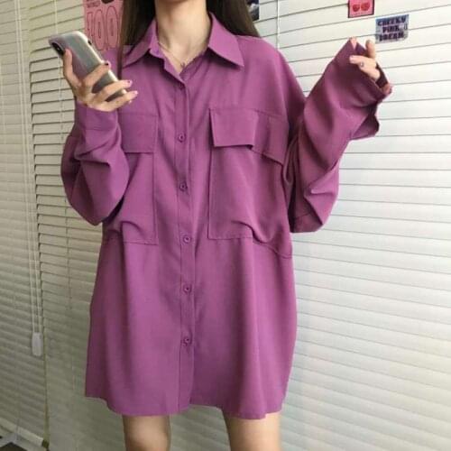 Vintage Ladies Shirt Long Sleeve Women White Tops Cotton 2021 Spring Autumn Casual Turn-Down Collar Womens Loose Blouses