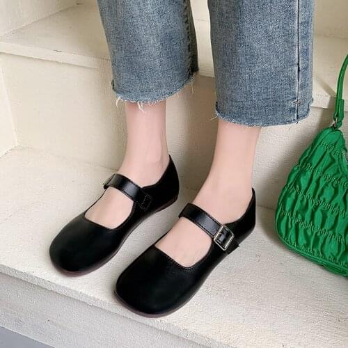 Small Leather Shoes Women 2021 Autumn Models Mary Jane Shoes Womens Japanese High Heels Retro Platform Shoes Women