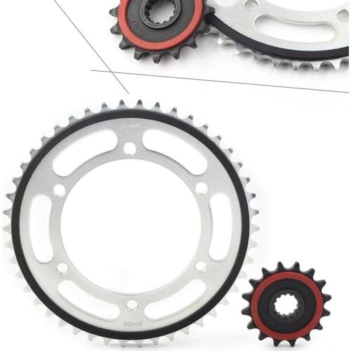 2Pcs Motorcycle Front Rear Engine Chain Drive Sprocket 16T+46T For Yamaha XJ6 2009 2010 2011 2012 2013 2014 2015